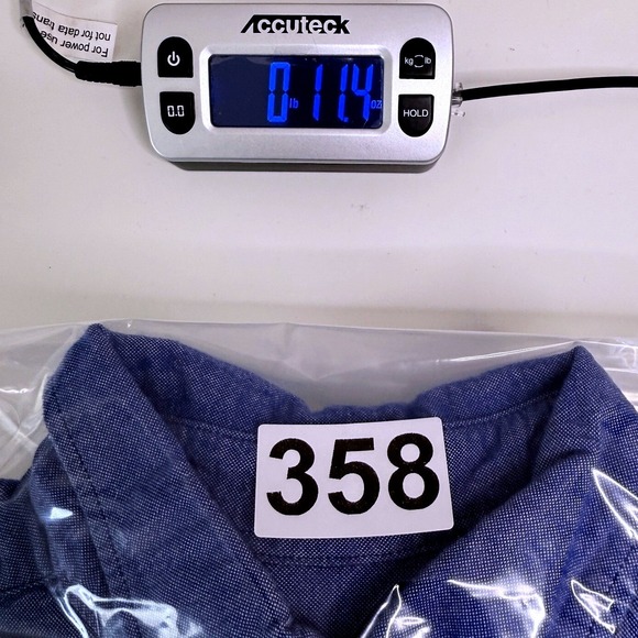 American Eagle Mens Chambray Button Down Shirt Size M Blue Long Sleeve Classic - Picture 10 of 10